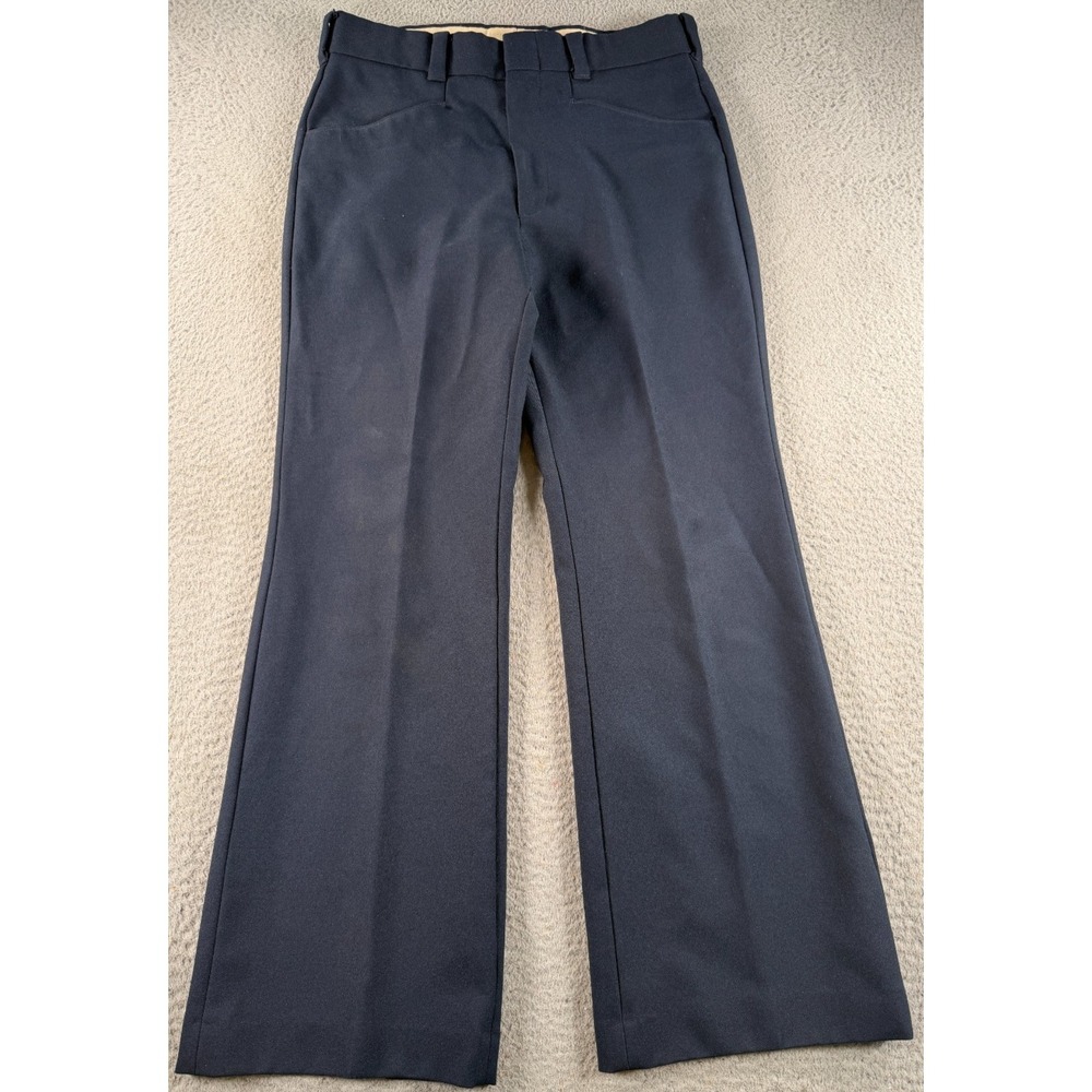 Vintage 1970s Panatela Levis Flare Leg Hippie Pants Disco High Waist 30x29 Blue